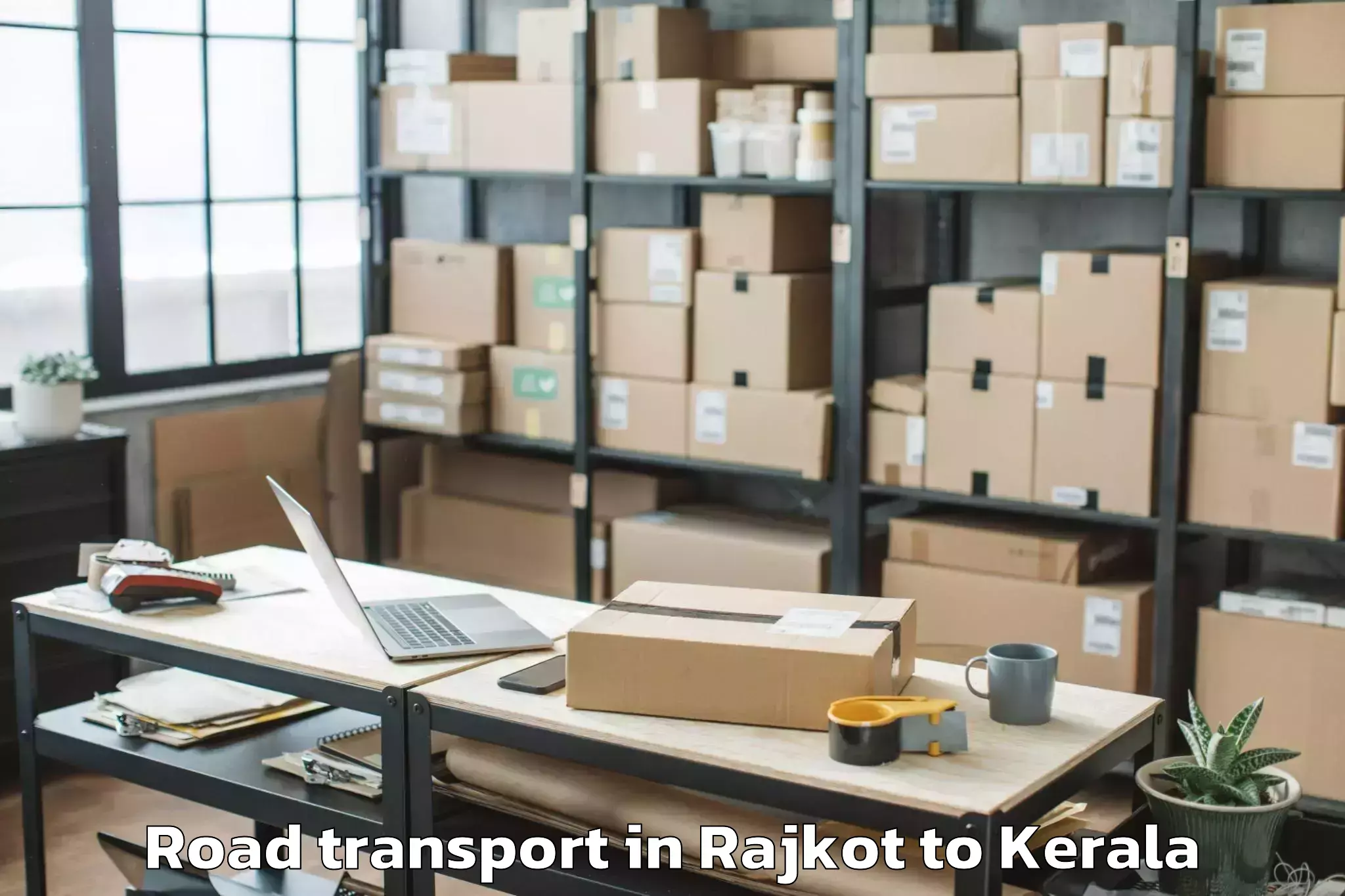 Easy Rajkot to Karunagappally Road Transport Booking